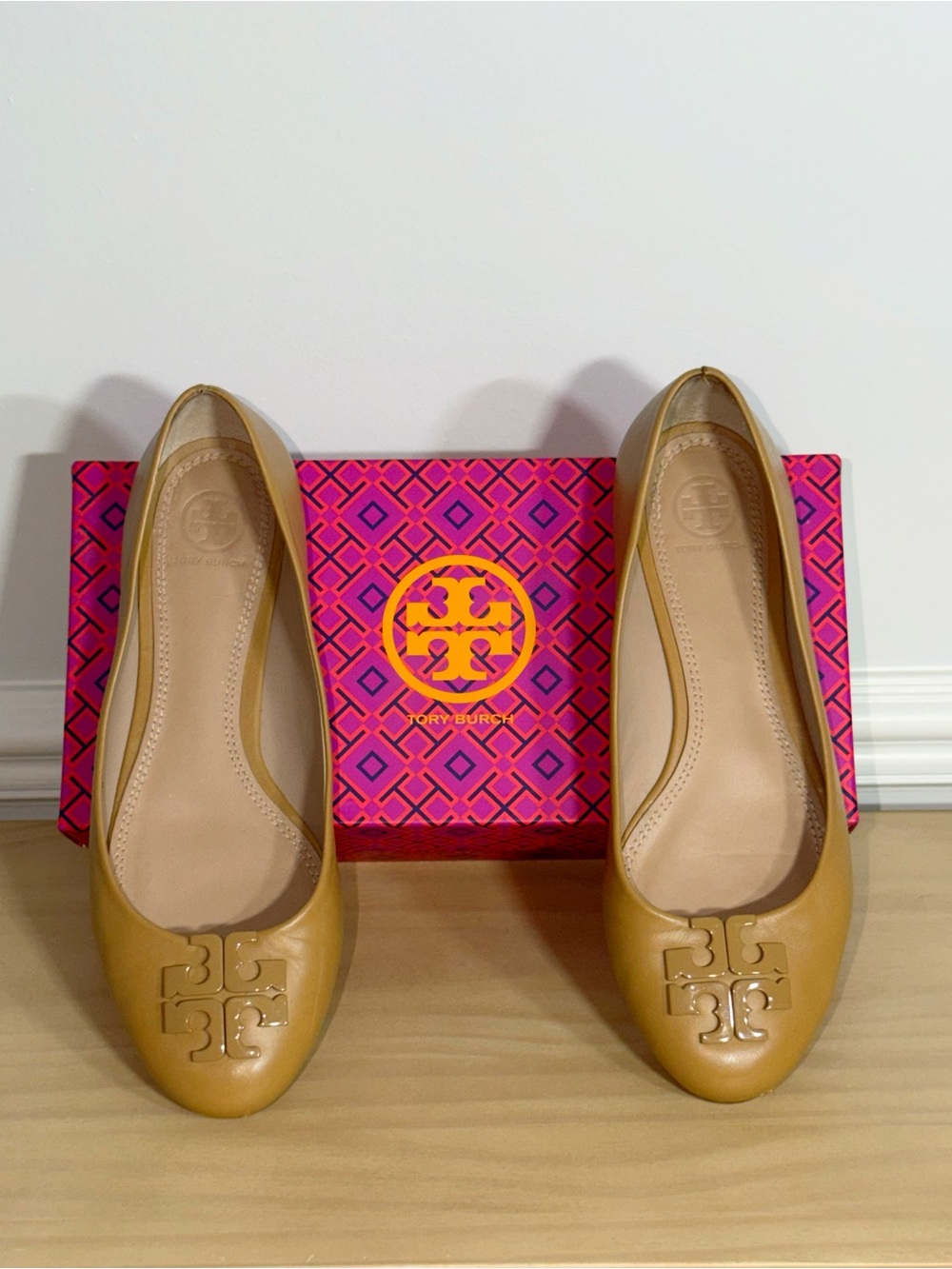 Tory Burch Lowell Leather Ballet Flats; size 9